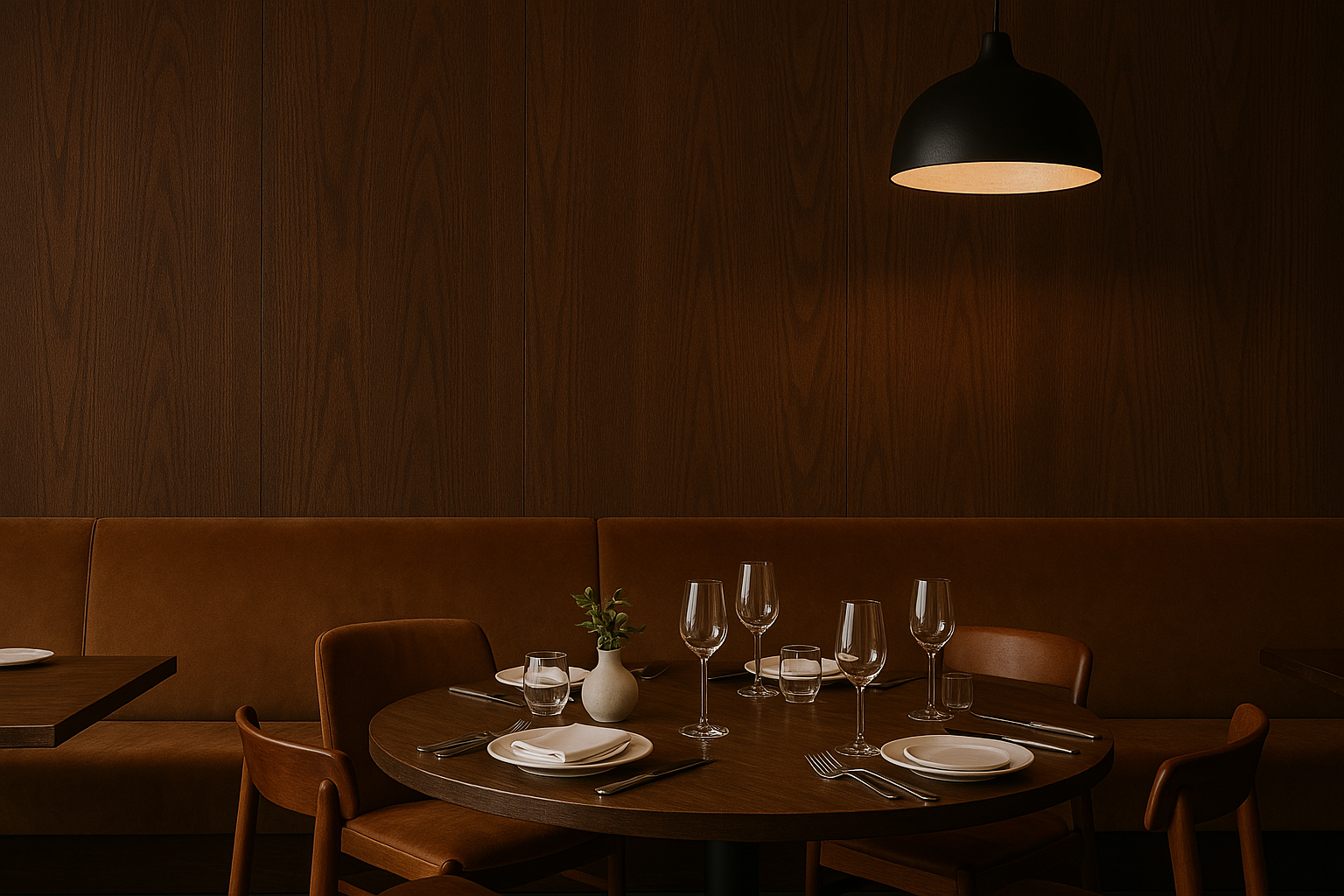 Upscale Restaurant Interior