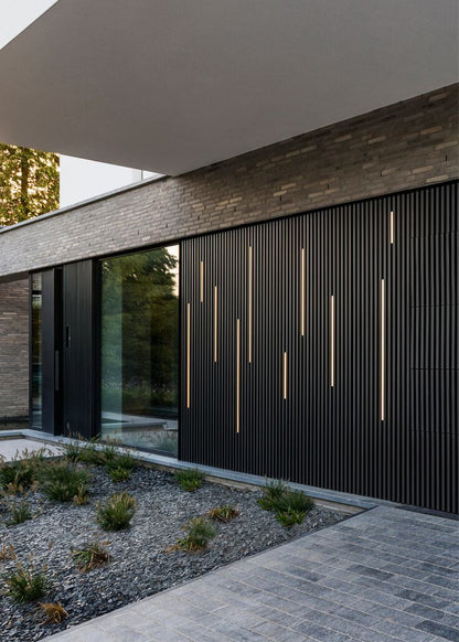 Outdoor Slatted Panel - Noir Black